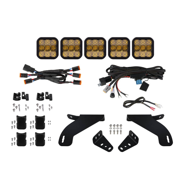  Diode Dynamics - SS5 Grille CrossLink Lightbar Kit for 2021-2023 Ford F-150, Pro Yellow Combo